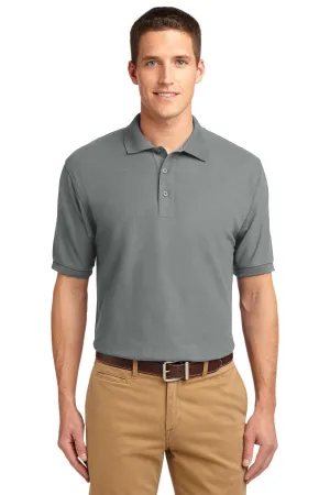 Port Authority Extended Size Silk Touch Polo K500ES Cool Grey
