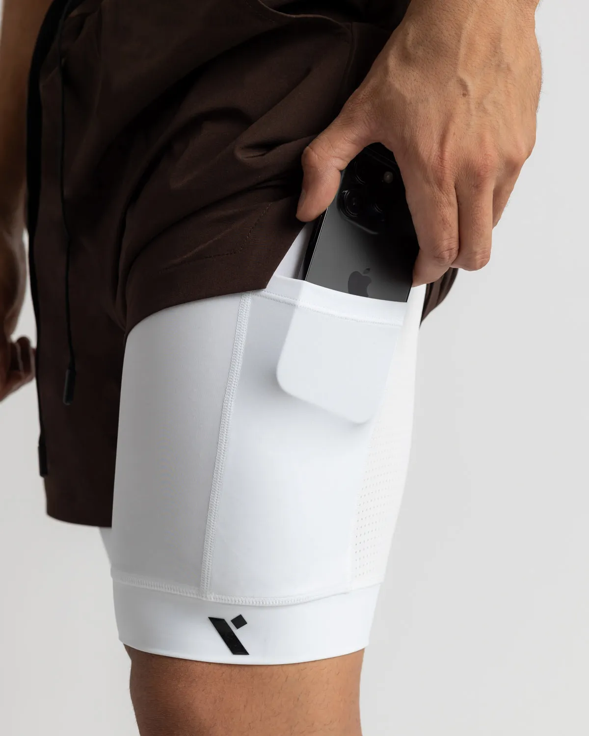 Power 2-in-1 Shorts - Dark Brown