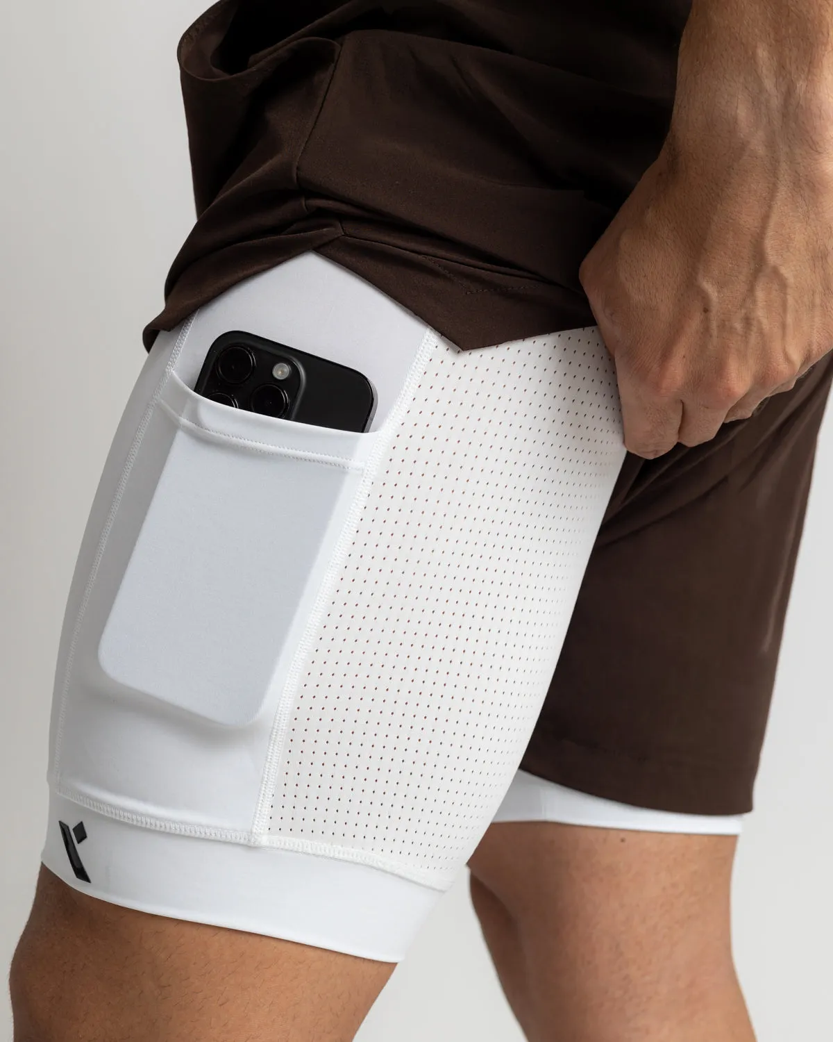 Power 2-in-1 Shorts - Dark Brown