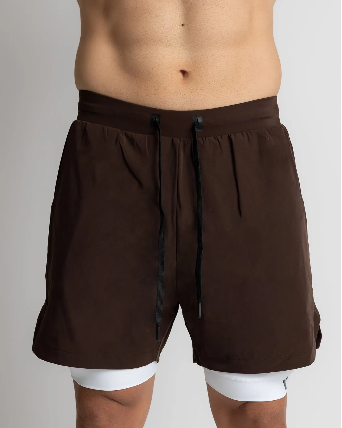 Power 2-in-1 Shorts - Dark Brown