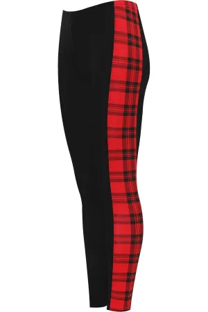 Print Side Stripe High Waist Leggings