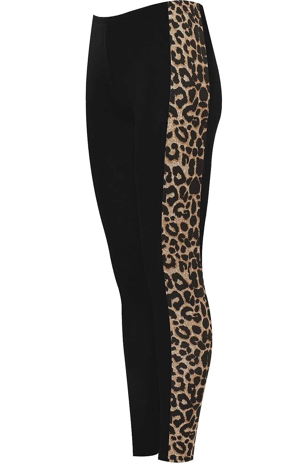 Print Side Stripe High Waist Leggings