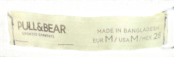 Pull&Bear Long Sleeve T-shirt In Dark Grey Acid Wash UK M