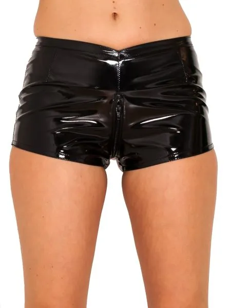 PVC Full Zip Shorts