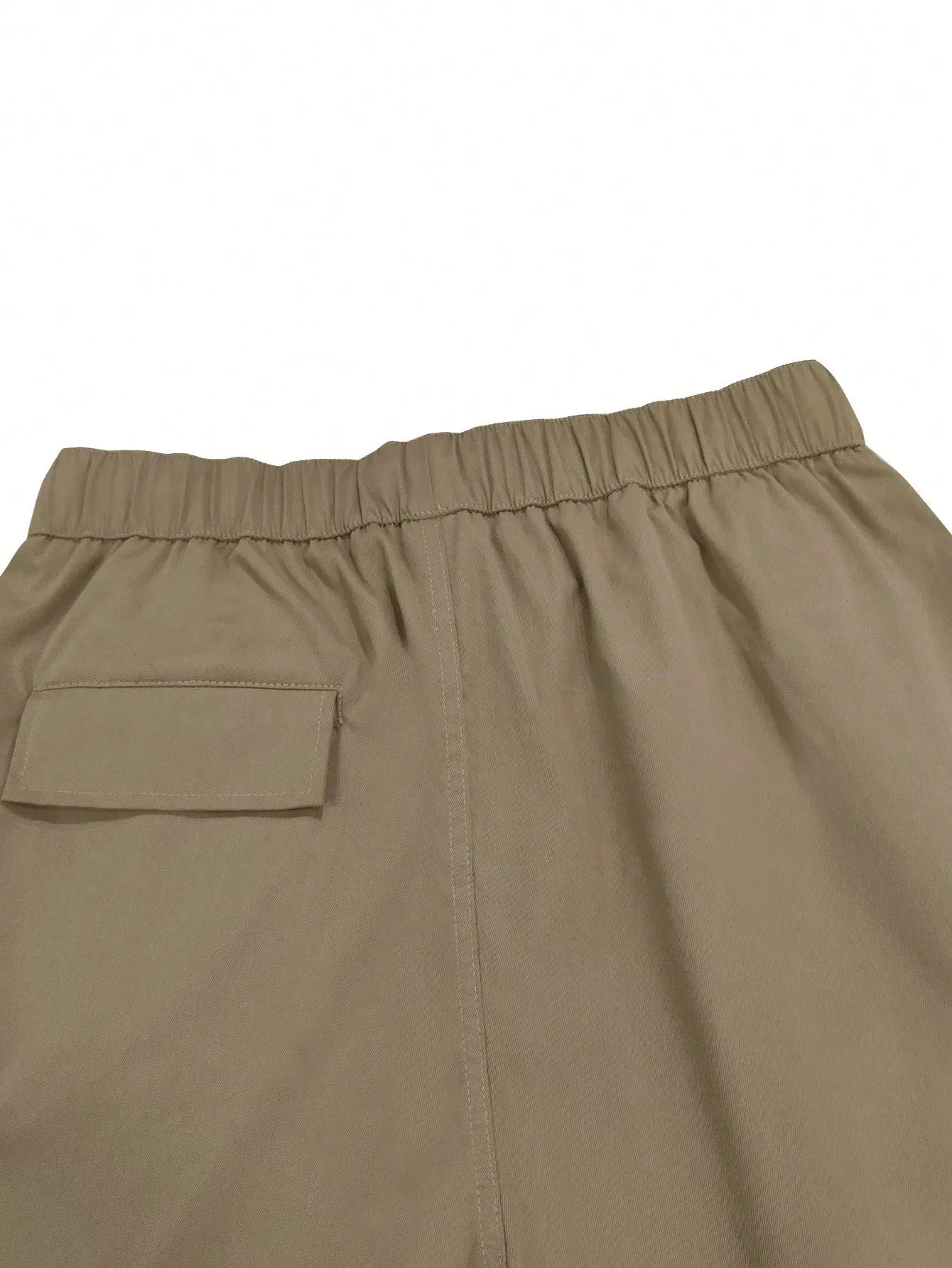QA Homme Men's Summer Loose Flap Pocket Side Cargo Shorts