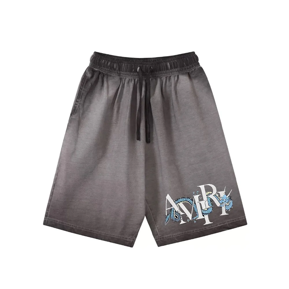 "High street casual cool cartoon letter dragon" Shorts