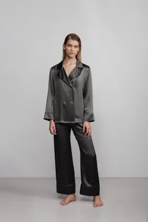 relaxed long pant, hammered black