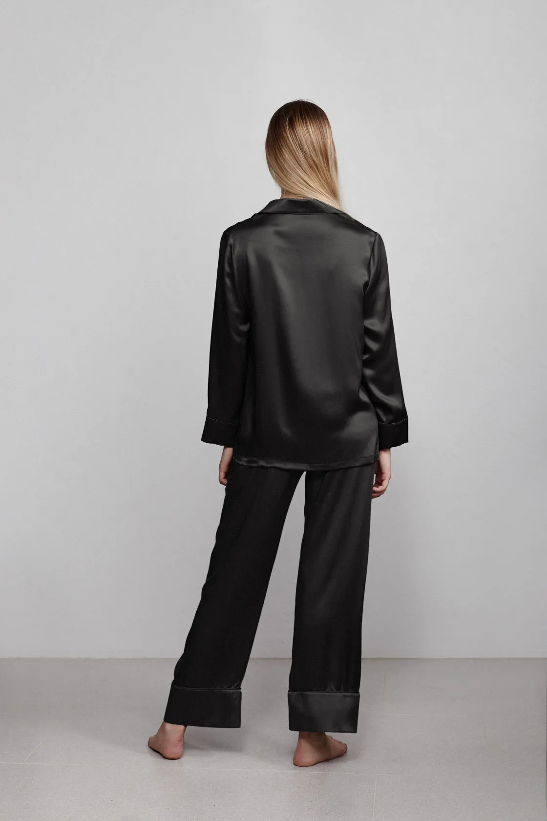 relaxed long pant, hammered black