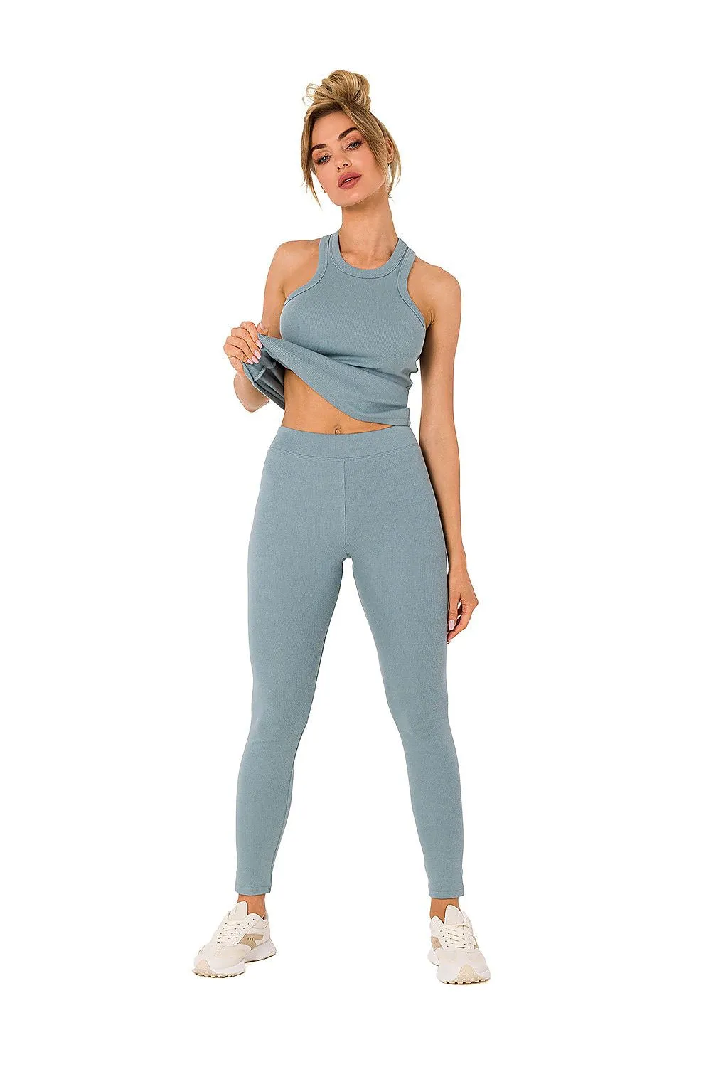 Ribbed High-Waist Comfort Leggings