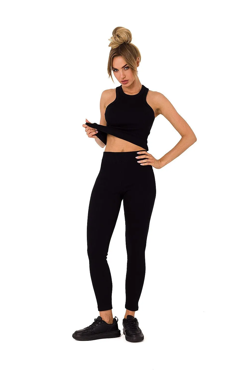 Ribbed High-Waist Comfort Leggings