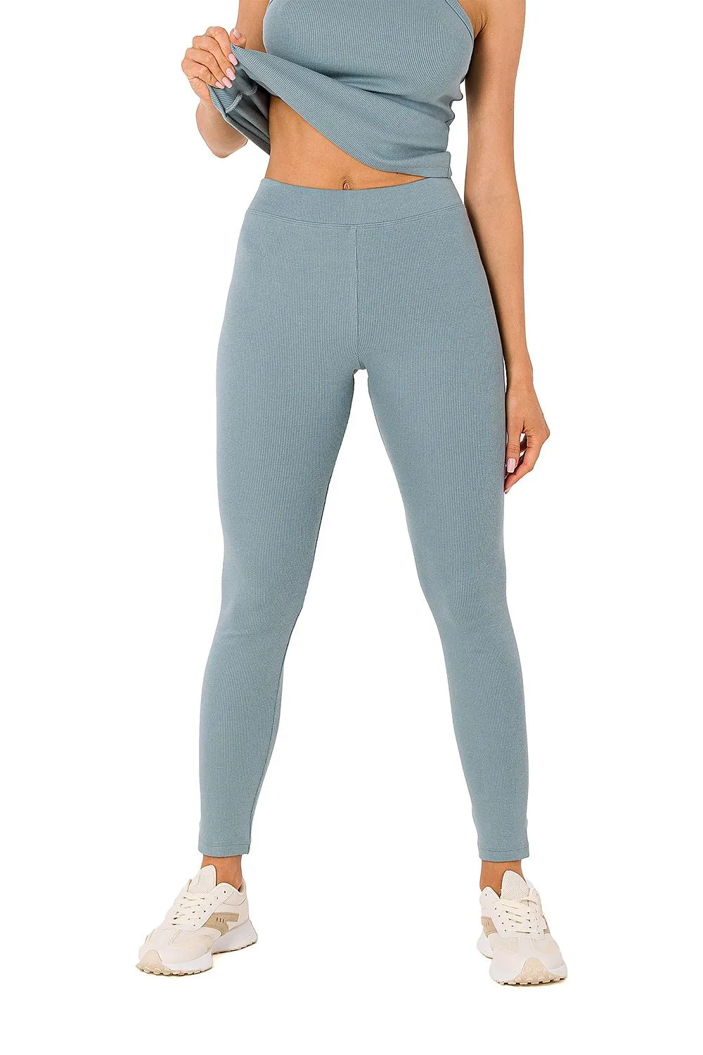 Ribbed High-Waist Comfort Leggings