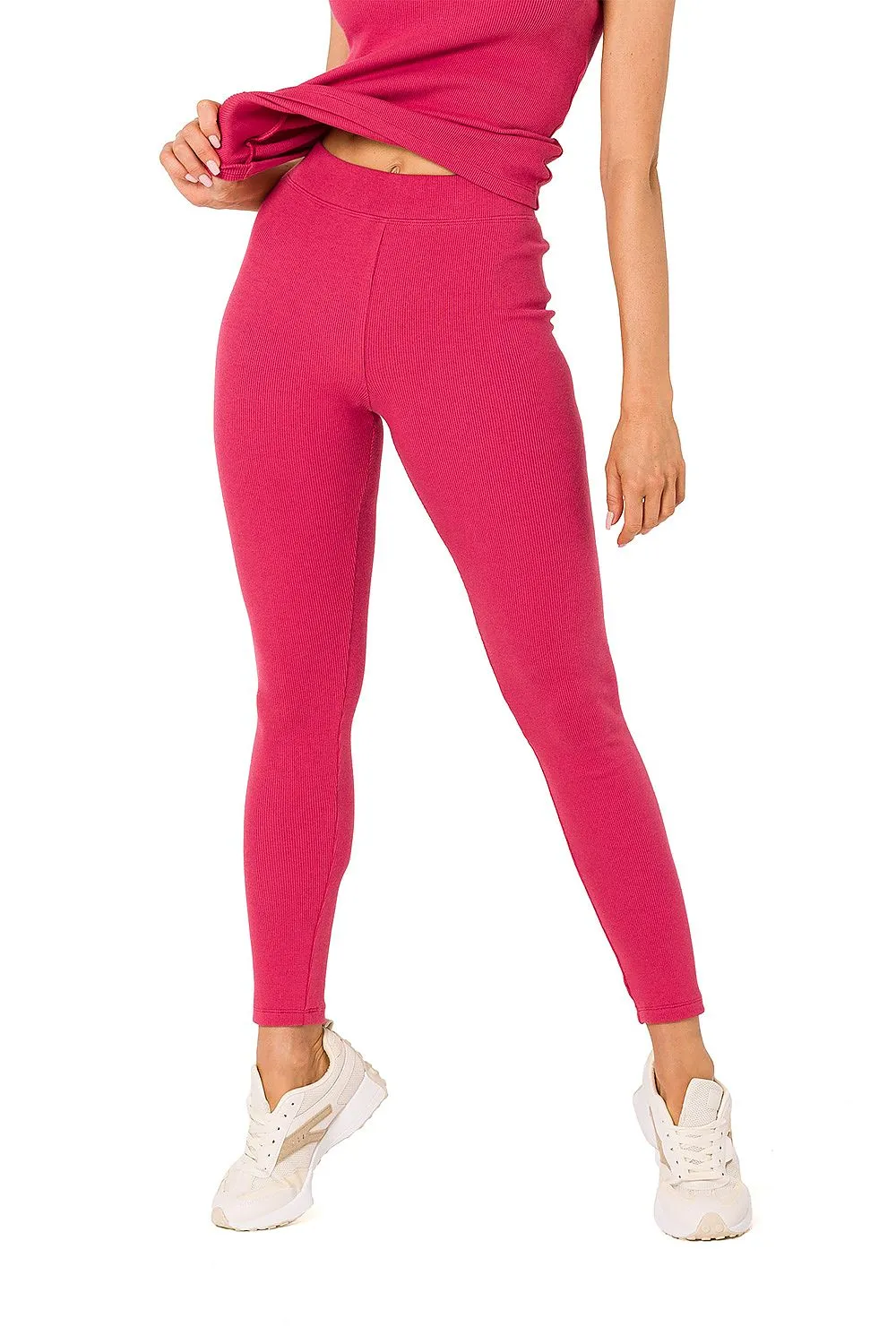 Ribbed High-Waist Comfort Leggings