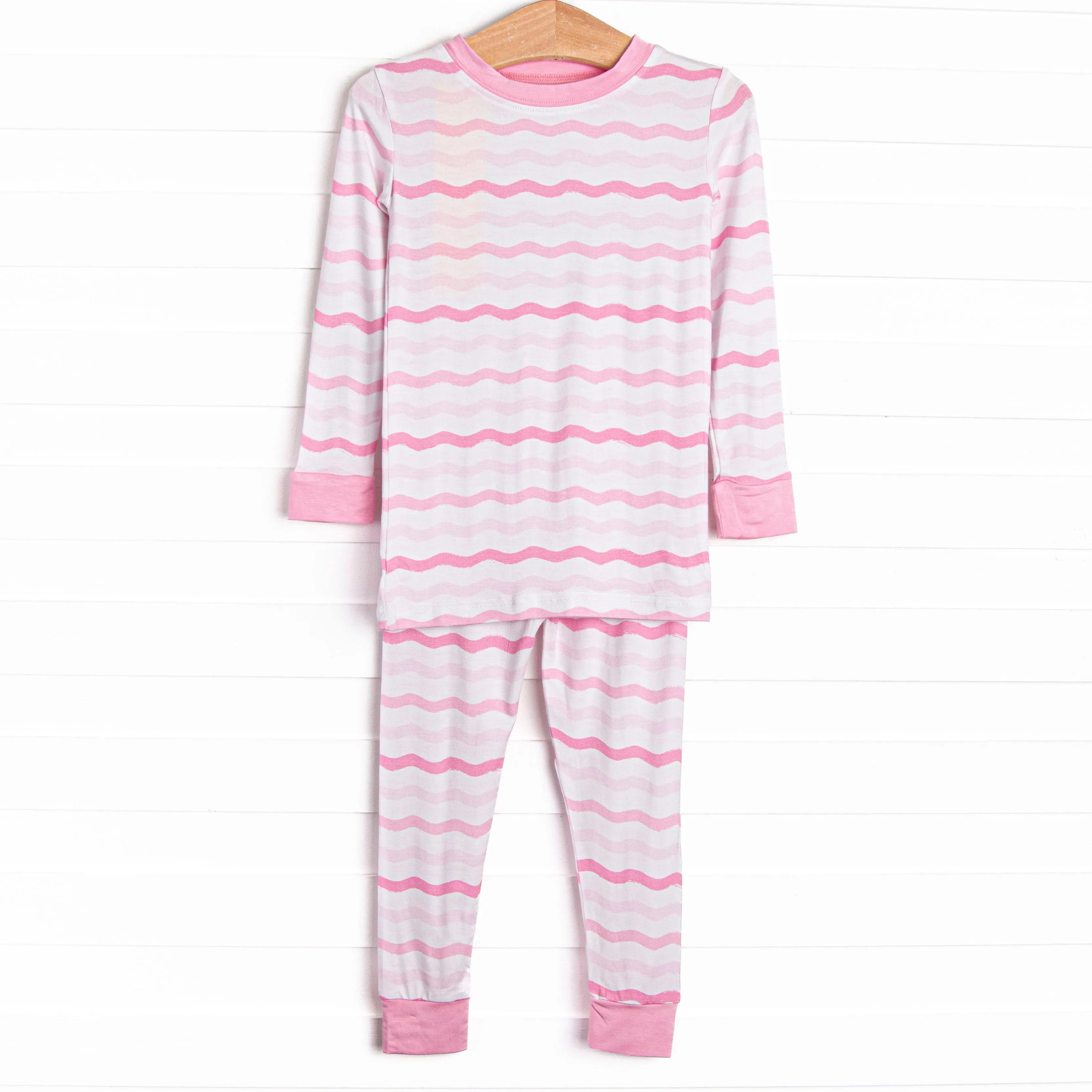 Ric Rac Rays Bamboo Pajama Set, Pink