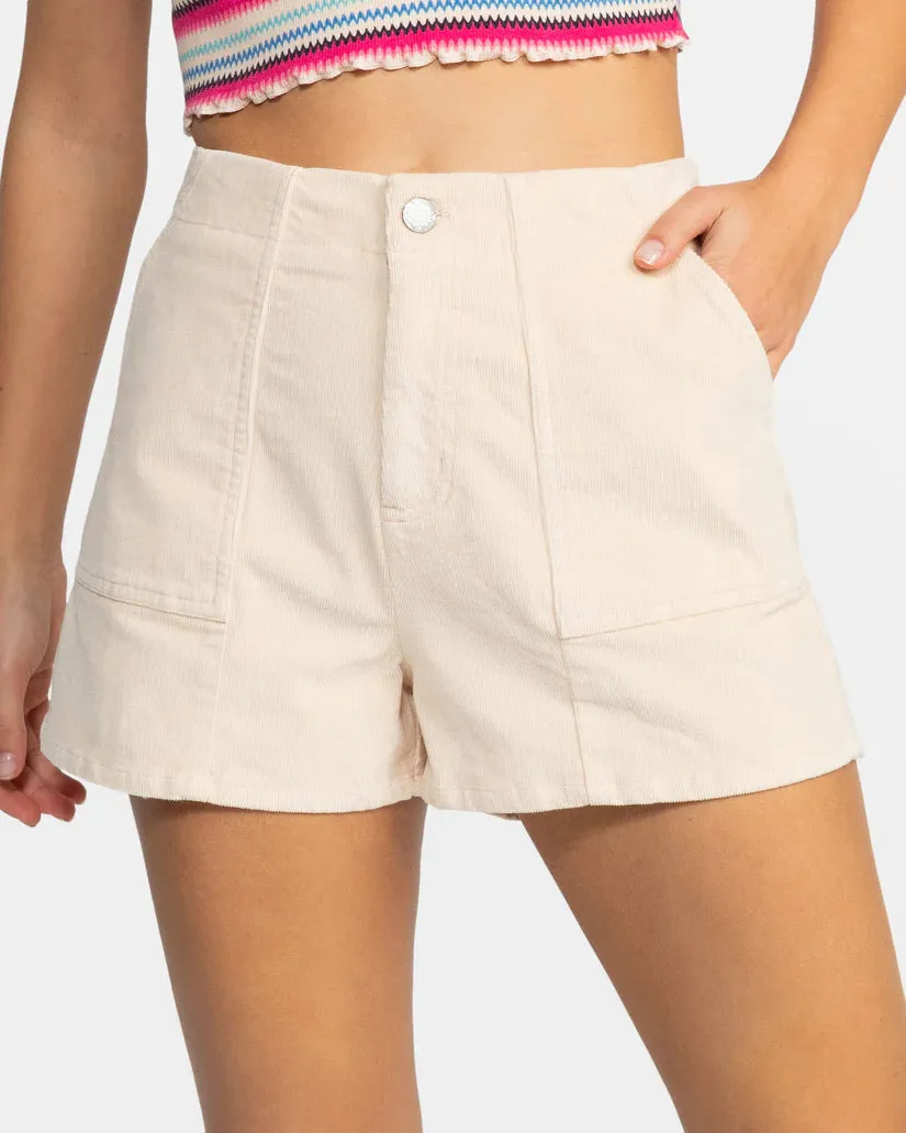 Roxy Sessions High Waist Corduroy Shorts
