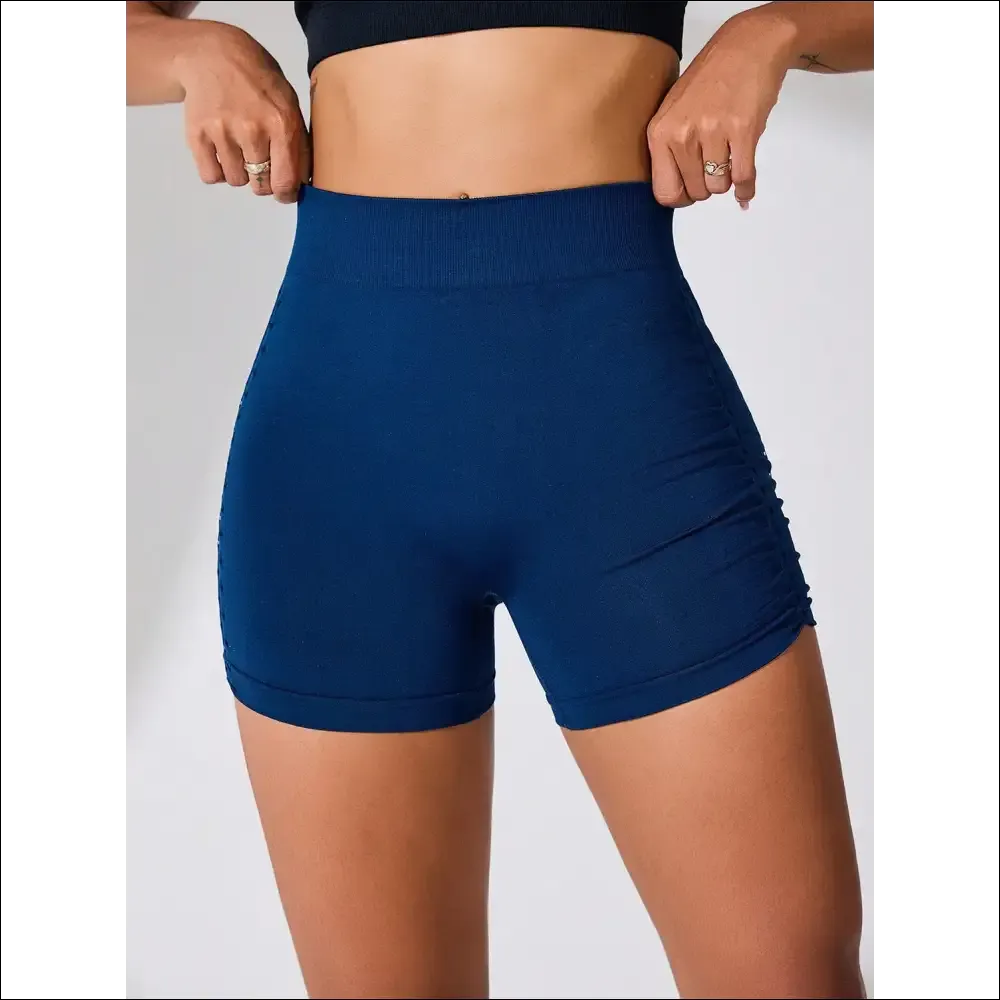 Ruched High Rise Active Shorts