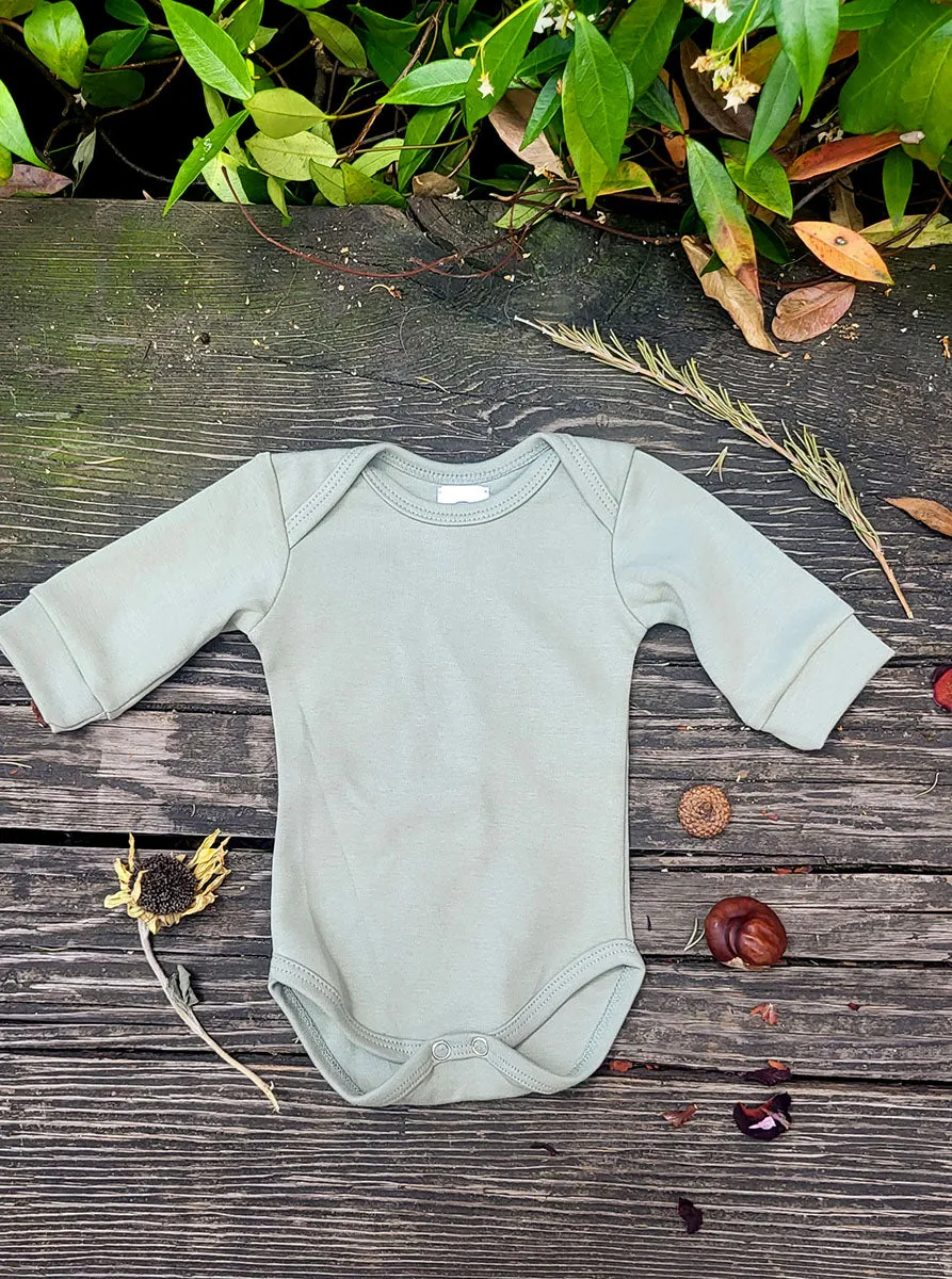 Sale Sage Long Sleeve Onesie