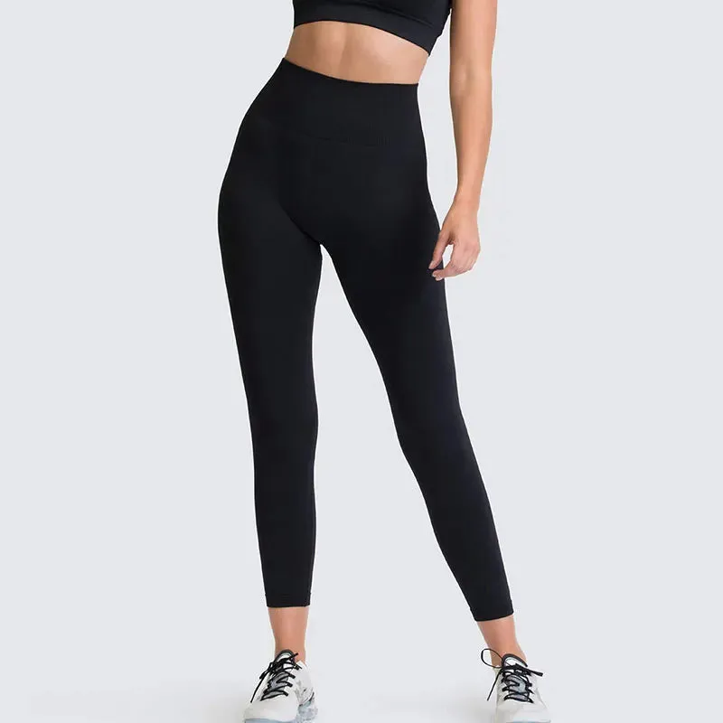 Seamless High Waist Push Up Sport Leggings for Women - Fitness Yoga Pants