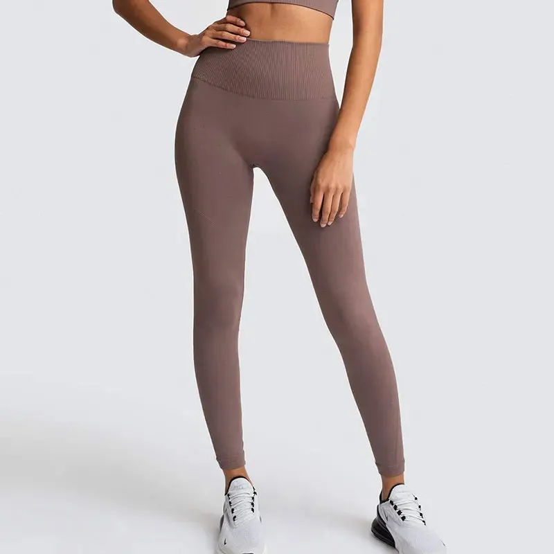 Seamless High Waist Push Up Sport Leggings for Women - Fitness Yoga Pants