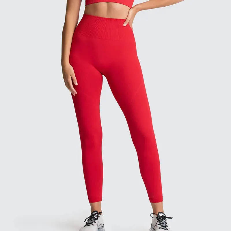 Seamless High Waist Push Up Sport Leggings for Women - Fitness Yoga Pants