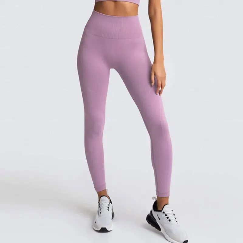 Seamless High Waist Push Up Sport Leggings for Women - Fitness Yoga Pants