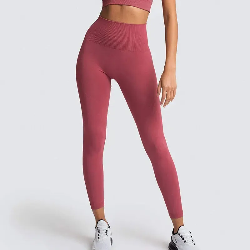 Seamless High Waist Push Up Sport Leggings for Women - Fitness Yoga Pants