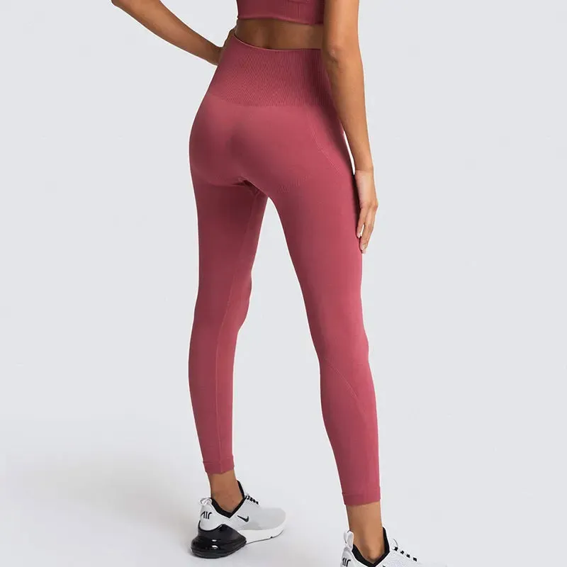 Seamless High Waist Push Up Sport Leggings for Women - Fitness Yoga Pants