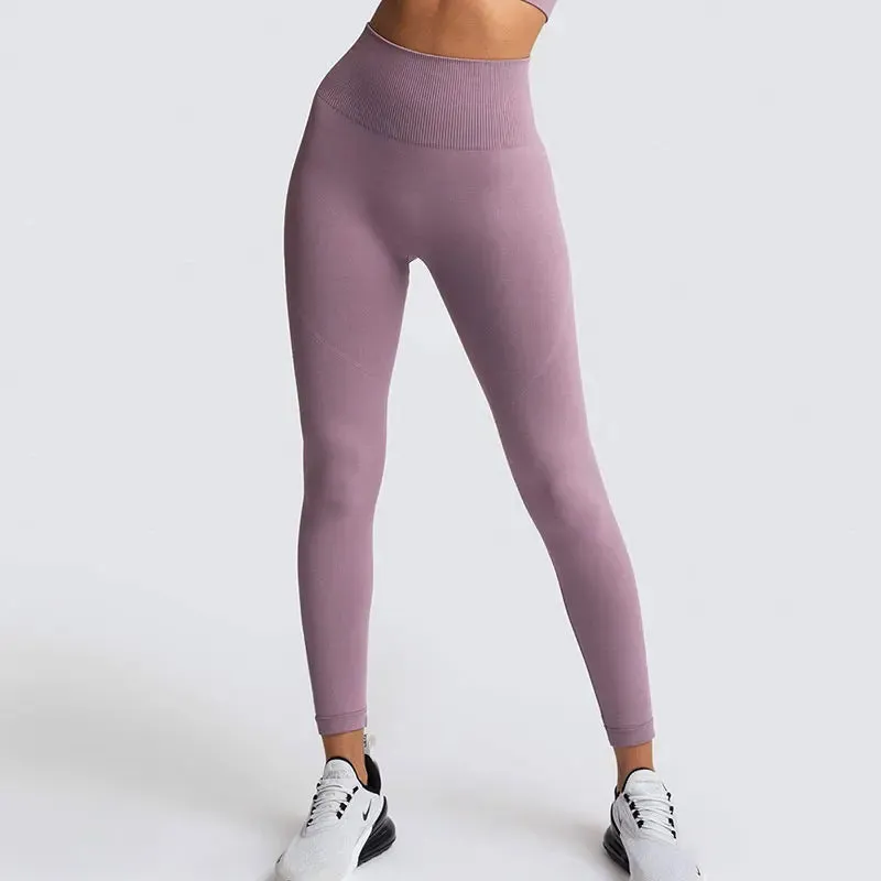 Seamless High Waist Push Up Sport Leggings for Women - Fitness Yoga Pants