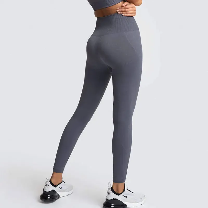 Seamless High Waist Push Up Sport Leggings for Women - Fitness Yoga Pants