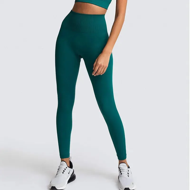 Seamless High Waist Push Up Sport Leggings for Women - Fitness Yoga Pants