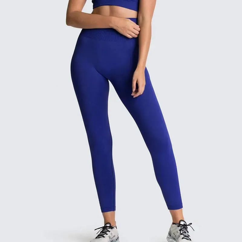 Seamless High Waist Push Up Sport Leggings for Women - Fitness Yoga Pants