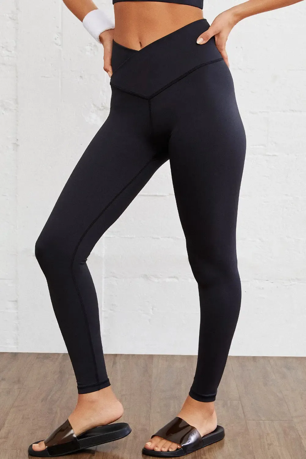 'Seren' Wide Waistband Full Length Leggings