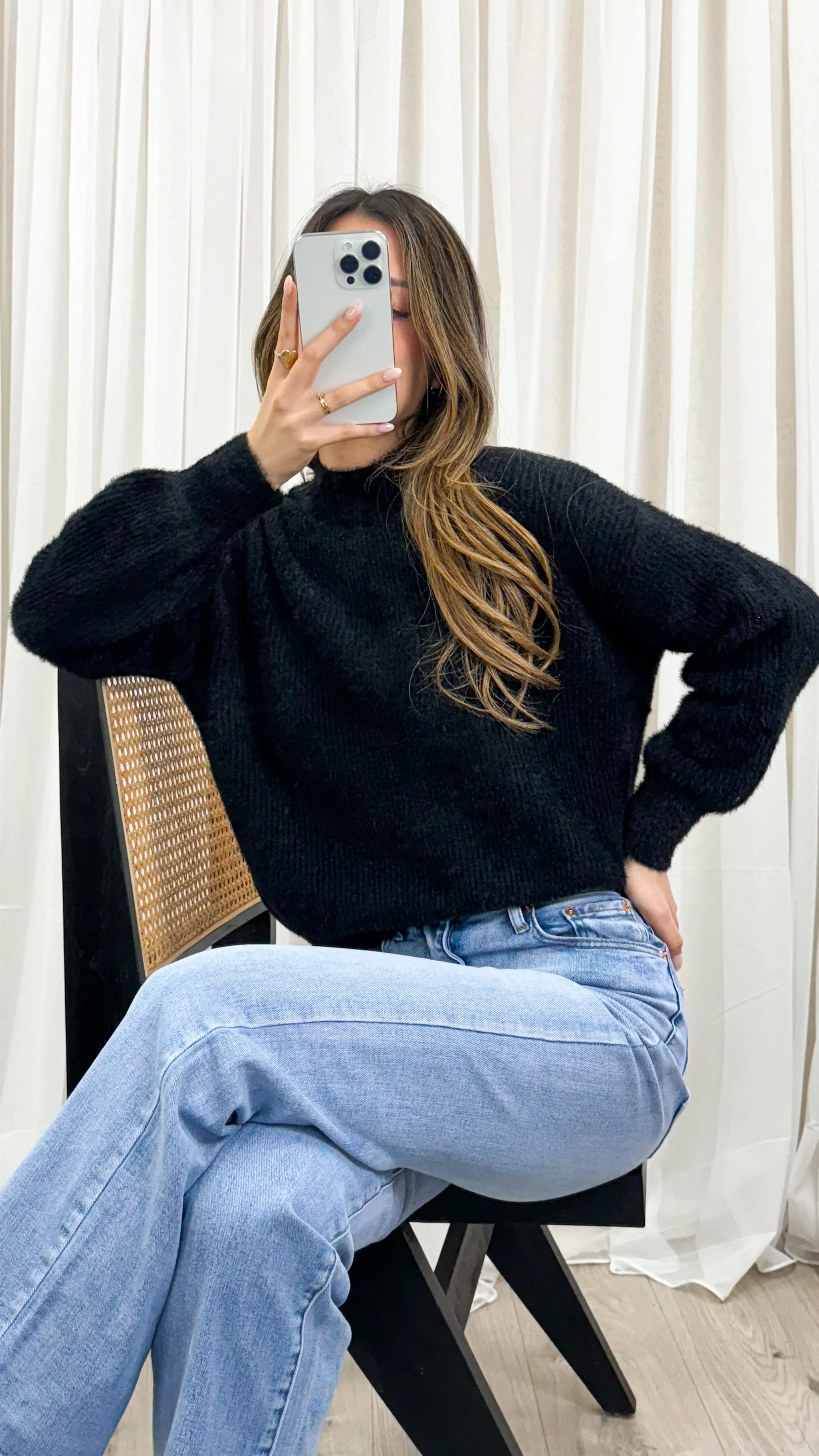 SERENA KNIT - BLACK