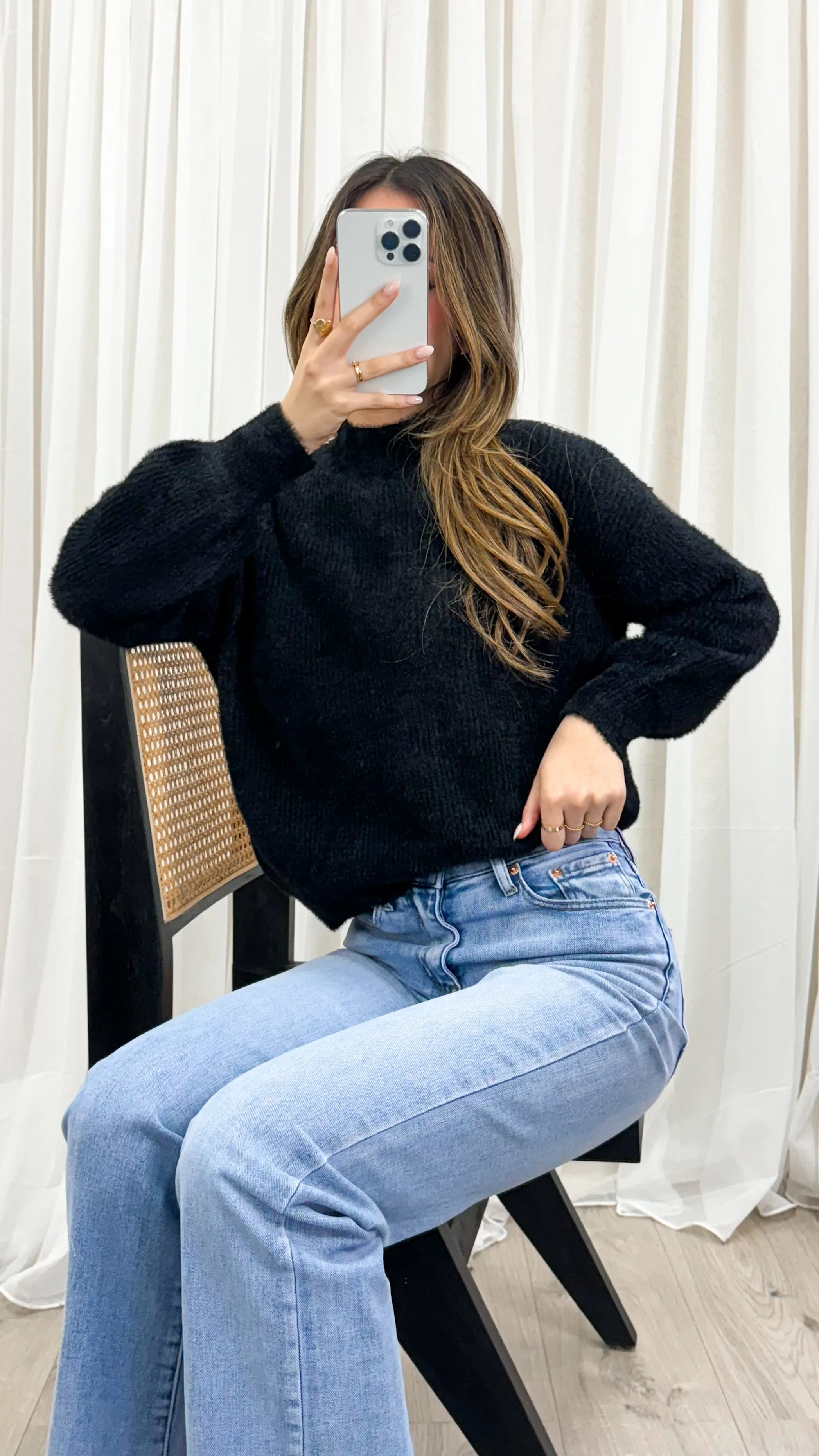 SERENA KNIT - BLACK