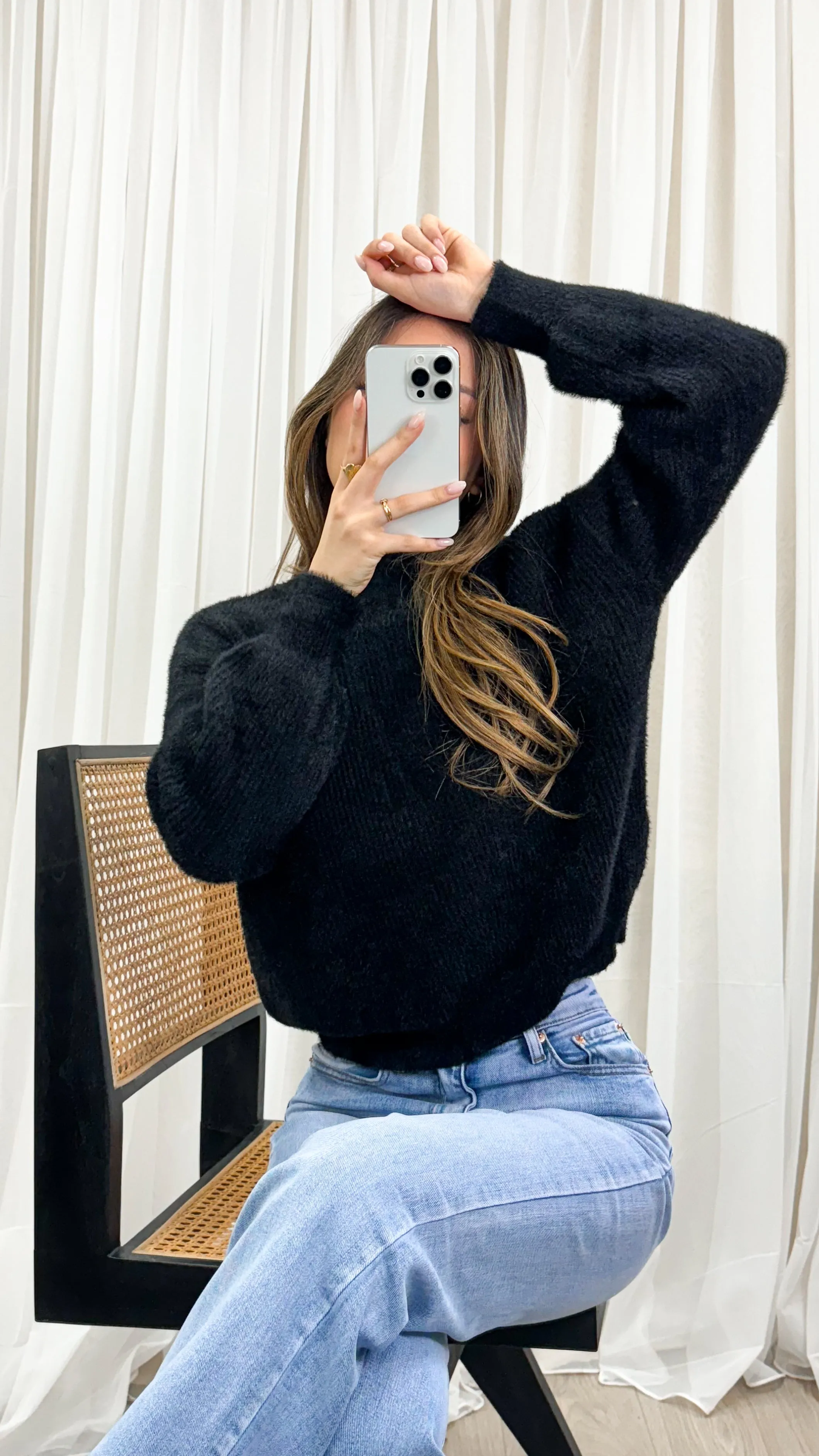 SERENA KNIT - BLACK