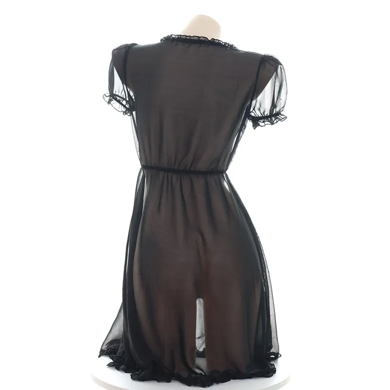 Sexy style translucent nightdress dress yc23373