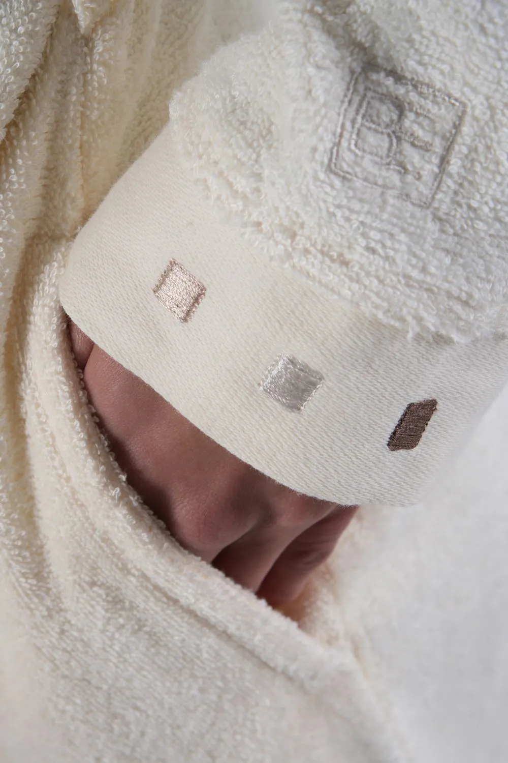 Short Kimono Style Bathrobe - Bamboo Cotton Blend