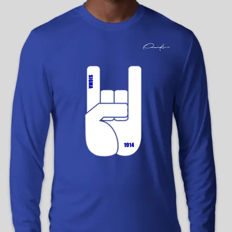 Sigma Hand Sign Long Sleeve T-Shirt