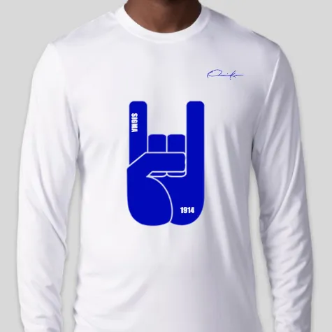 Sigma Hand Sign Long Sleeve T-Shirt