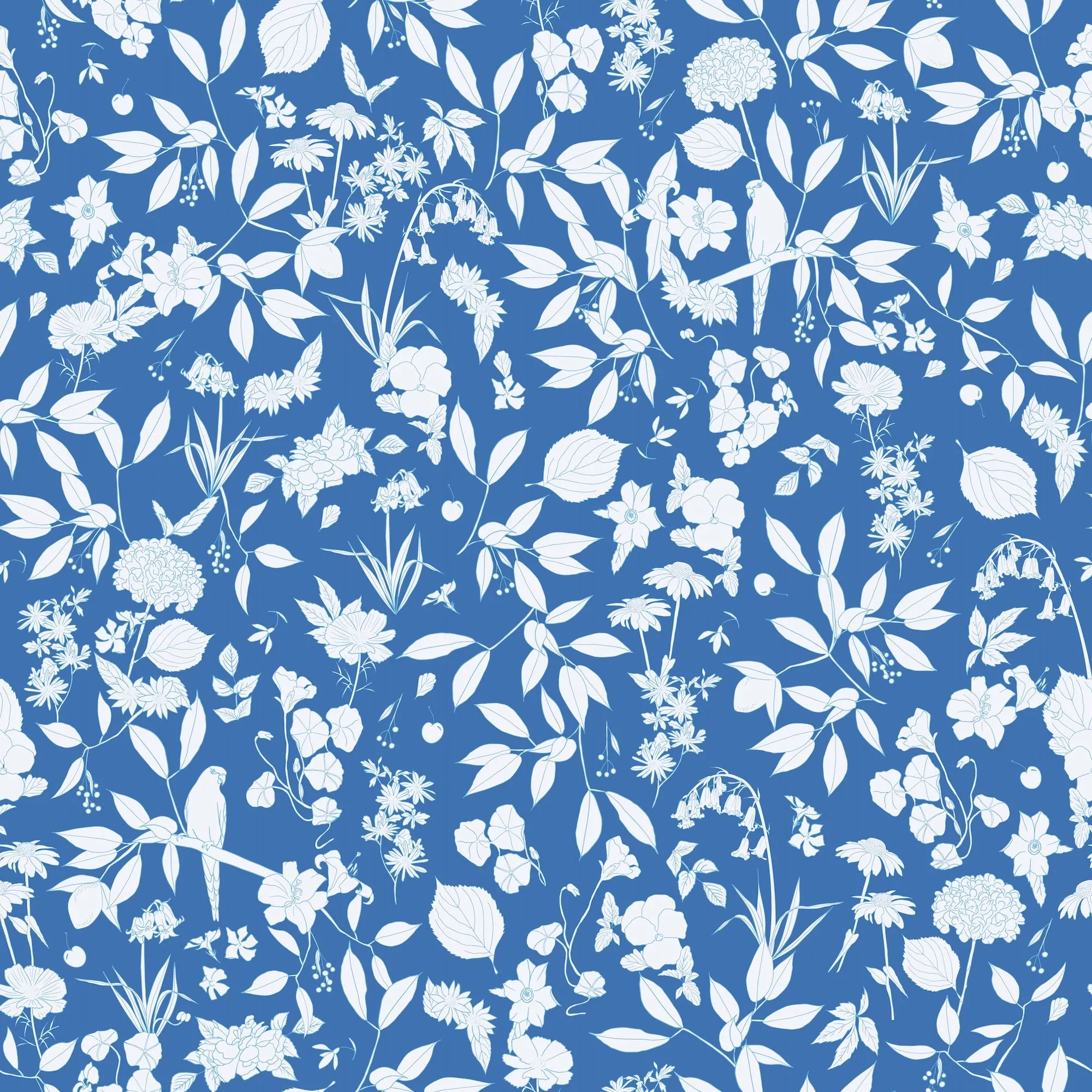 Sleep Shirt in Azul Wildflower