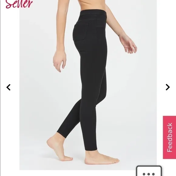 SPANX Black ankle length jean leggings XS