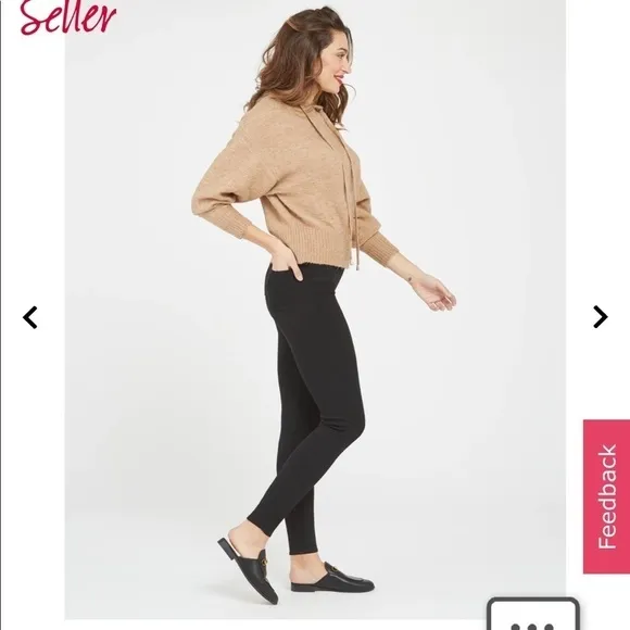 SPANX Black ankle length jean leggings XS