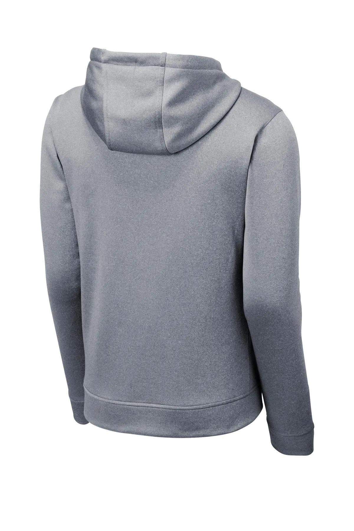 Sport-Tek  PosiCharge  Sport-Wick  Heather Fleece Hooded Pullover. ST264 True Navy Heather