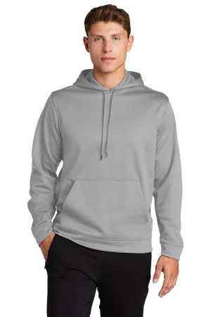 Sport-Tek Sport-Wick Fleece Hooded Pullover.  F244 Silver