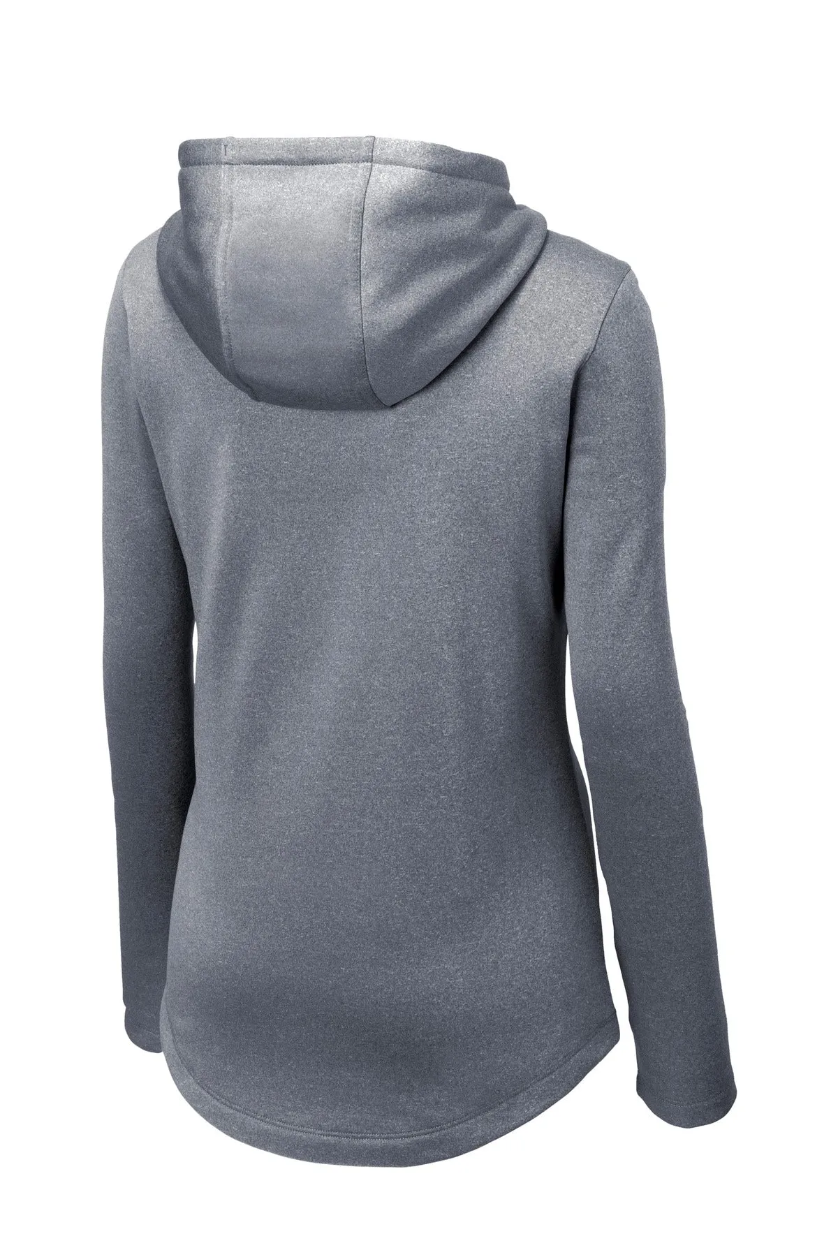 Sport-Tek  Women's PosiCharge  Sport-Wick  Heather Fleece Hooded Pullover. LST264 True Navy Heather