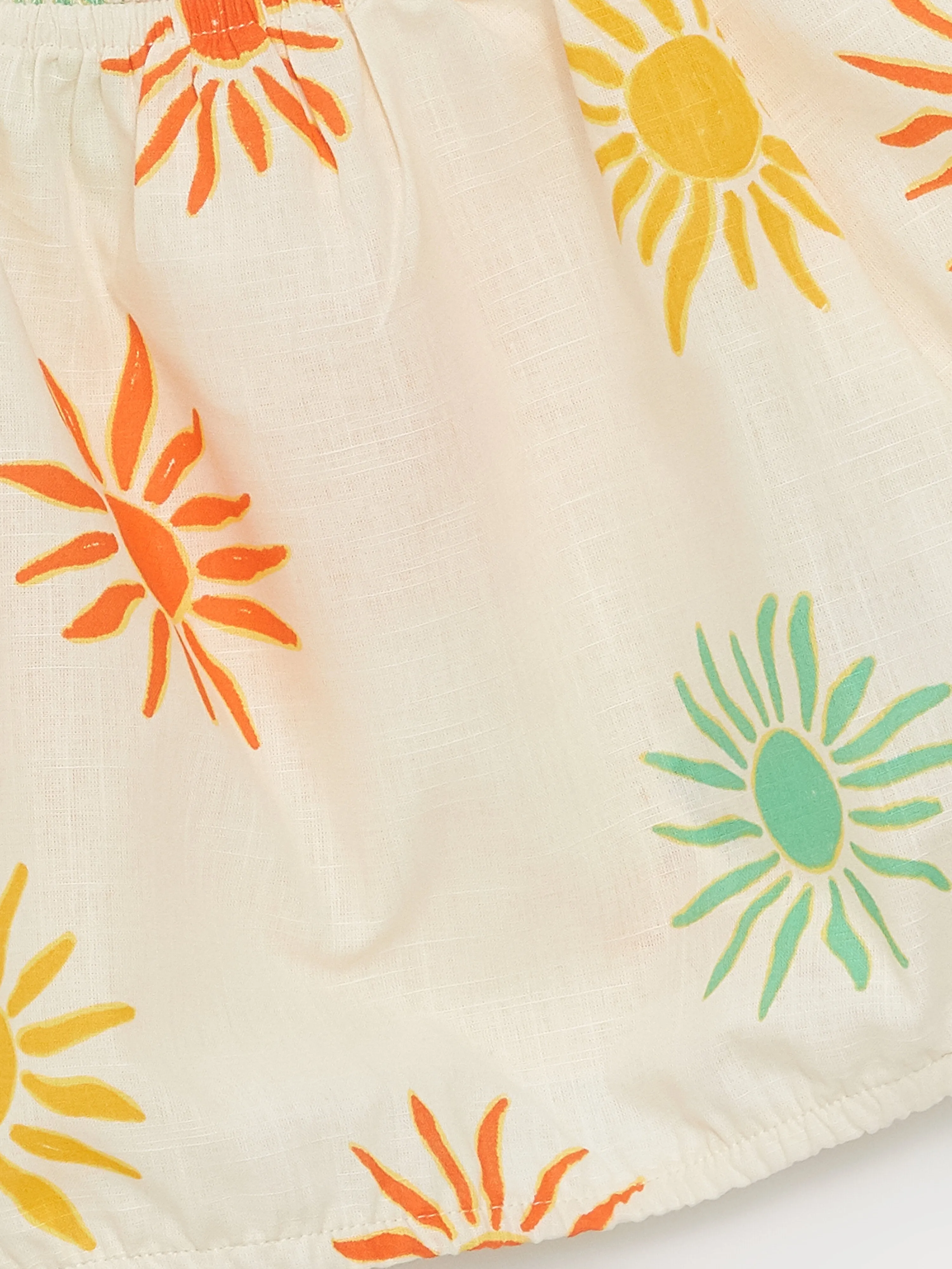 Square Neck Printed Girls Blouse