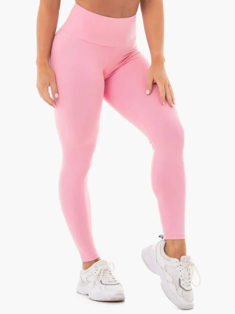 Staples Scrunch Bum Leggings - Bleikar