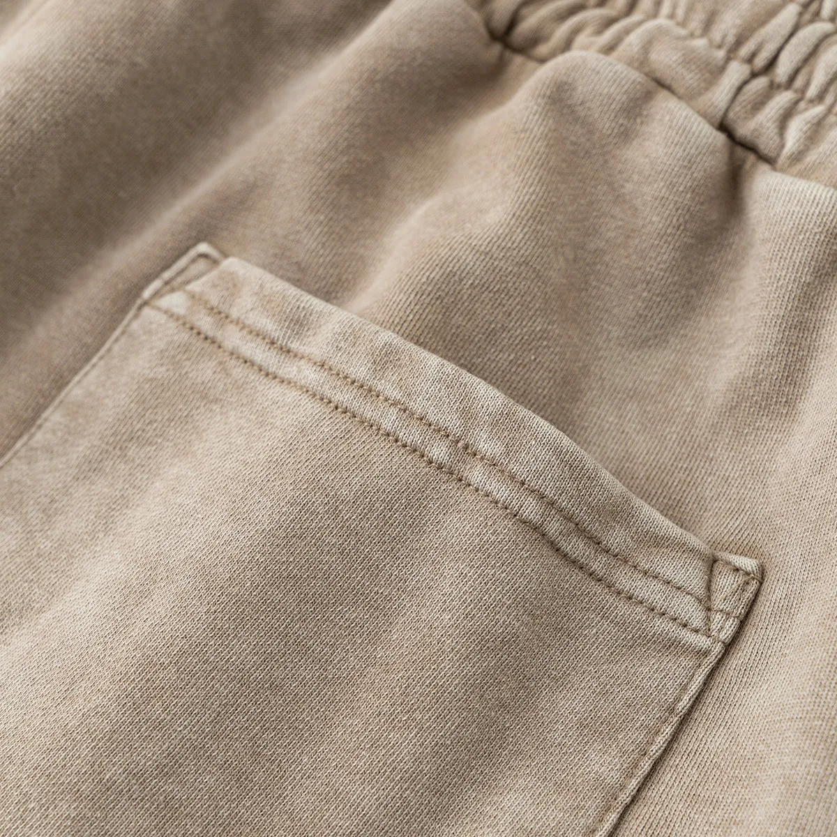 Stone-Wash Raw-Hem Shorts