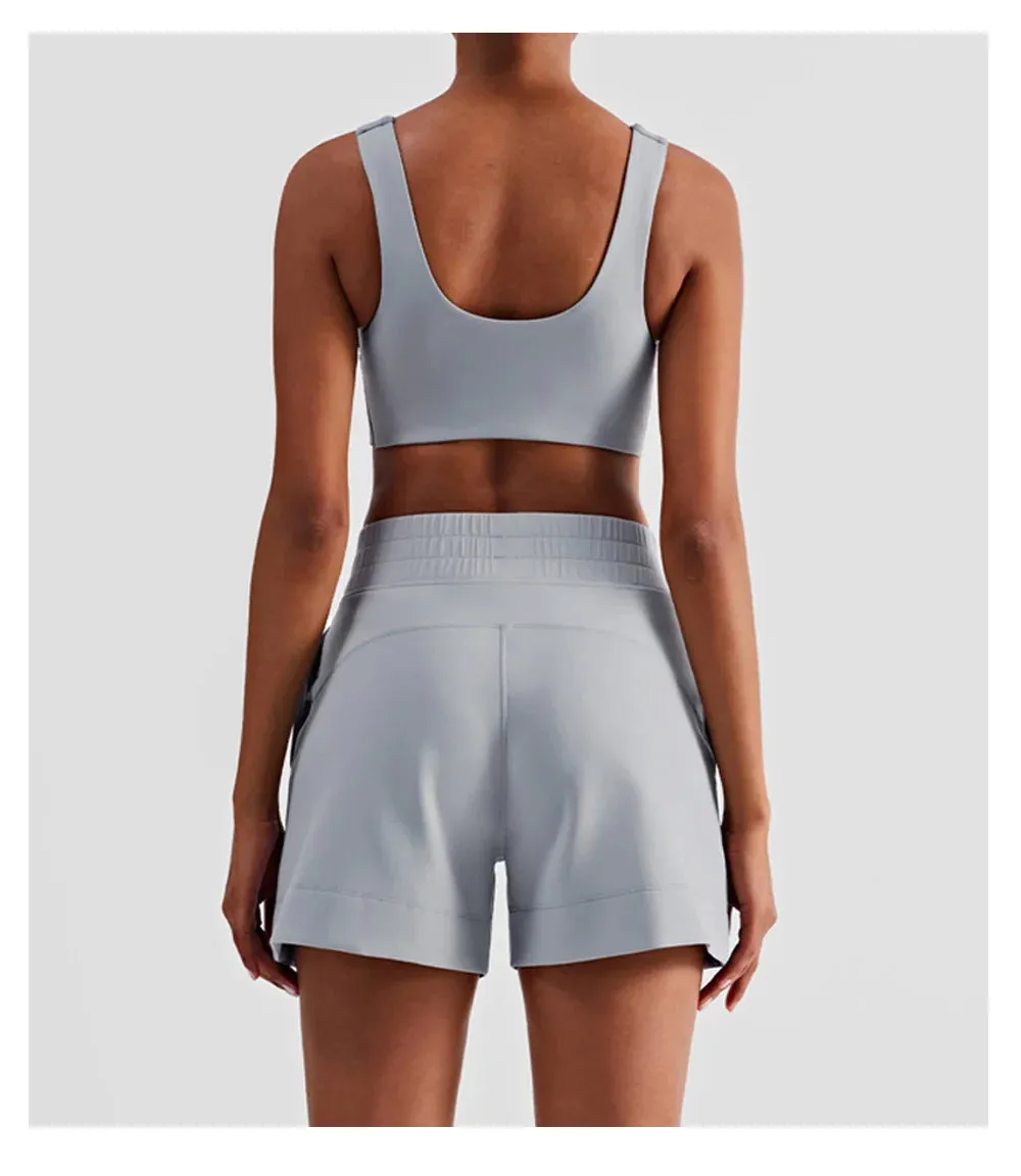 Sukha High Waist Cropped Loose Shorts