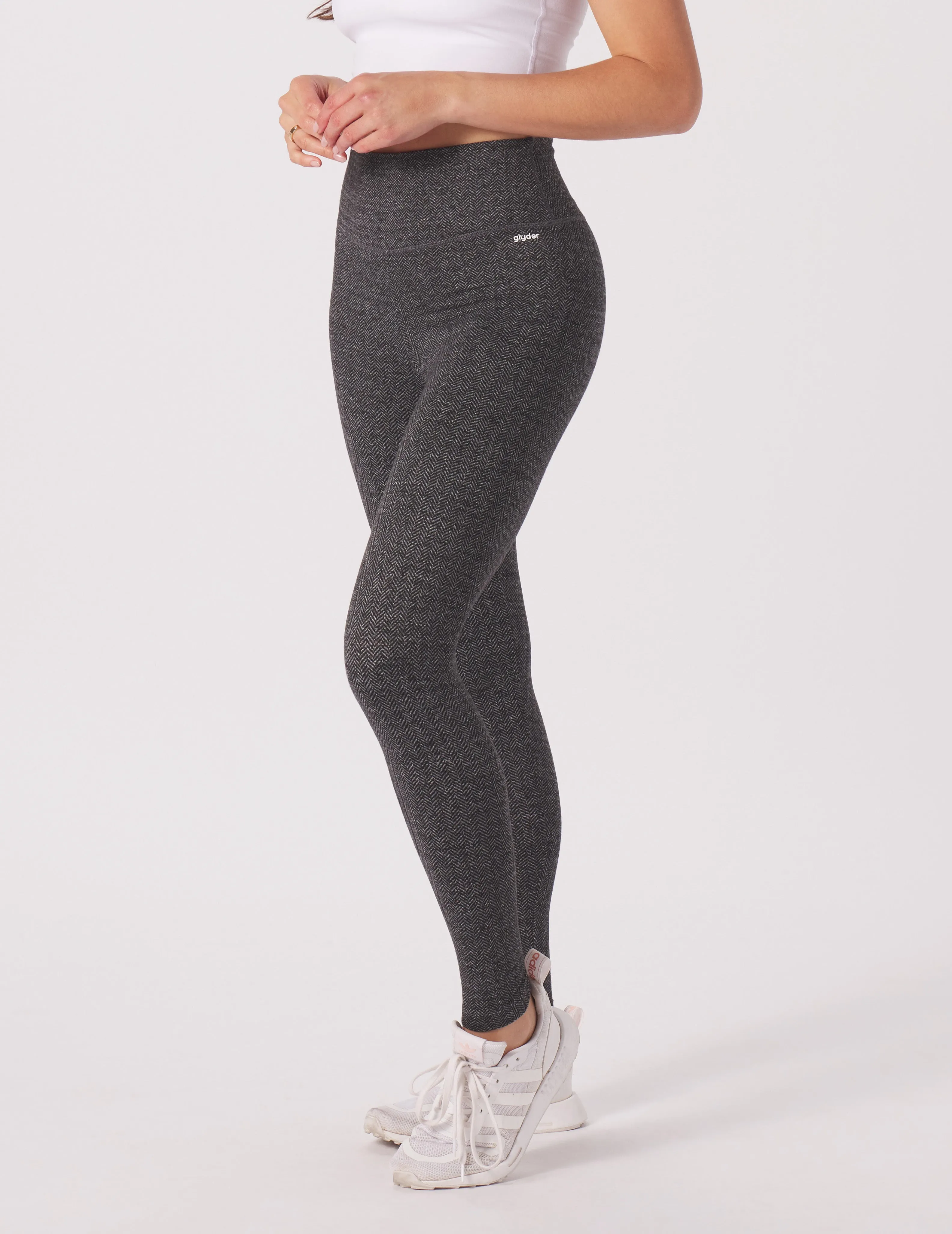 Sultry Legging: Black Herringbone