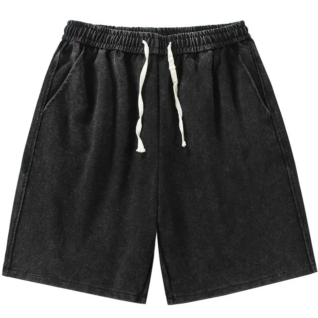 Summer Distressed Cotton Sweatshorts